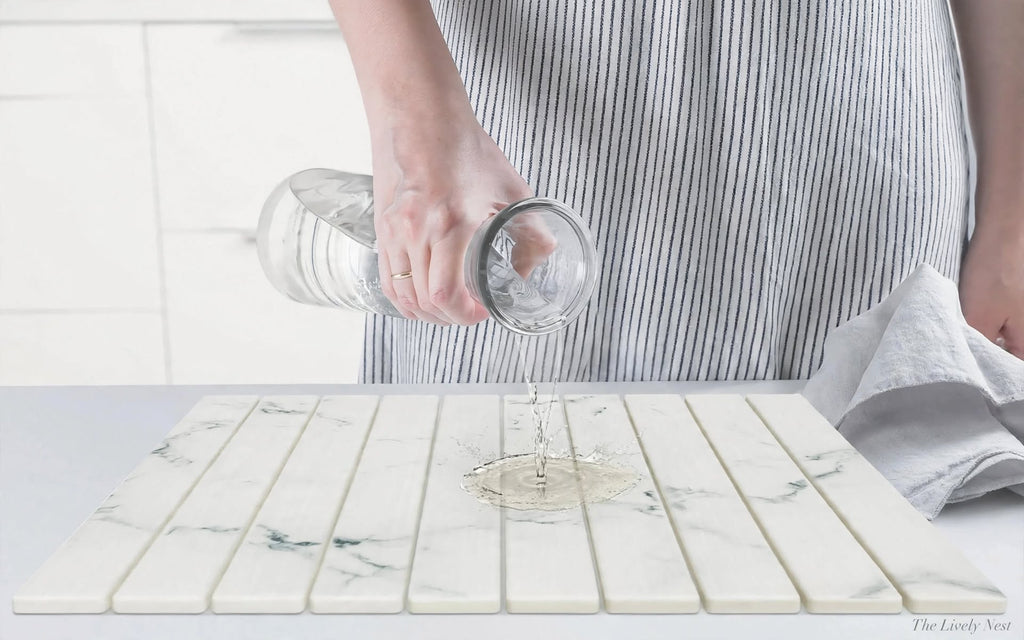 Haven Stone Drying Mat- Fast-Dry Diatomaceous Countertop Mat
